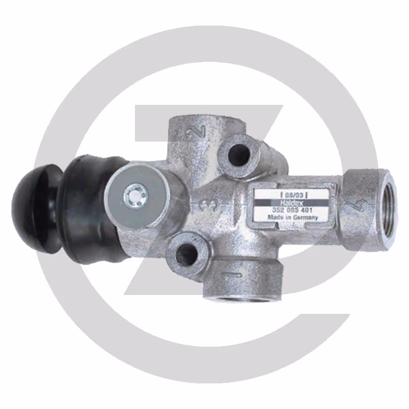 Haldex Valve 3/2 - commande automatique, bouton noir
