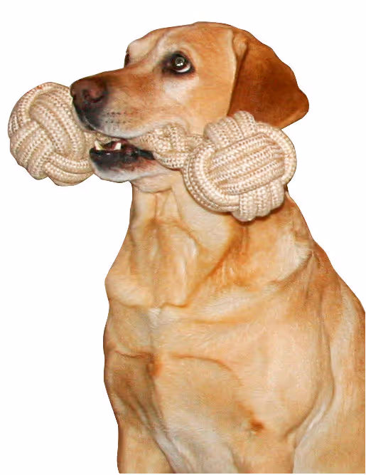 Haltère jute/coton, beige, 40cm, Ø12cm