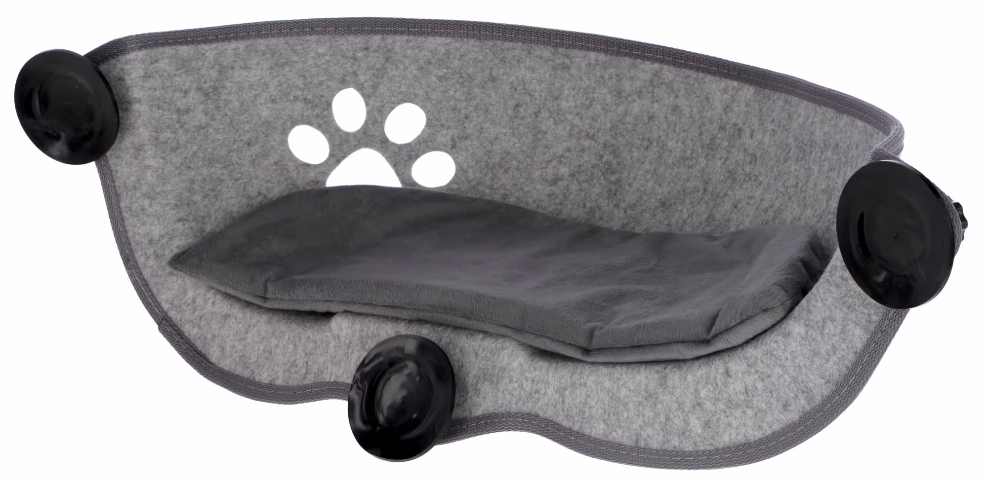 Hamac de fenêtre Filzino gris, 70x26x26cm, max.12kg