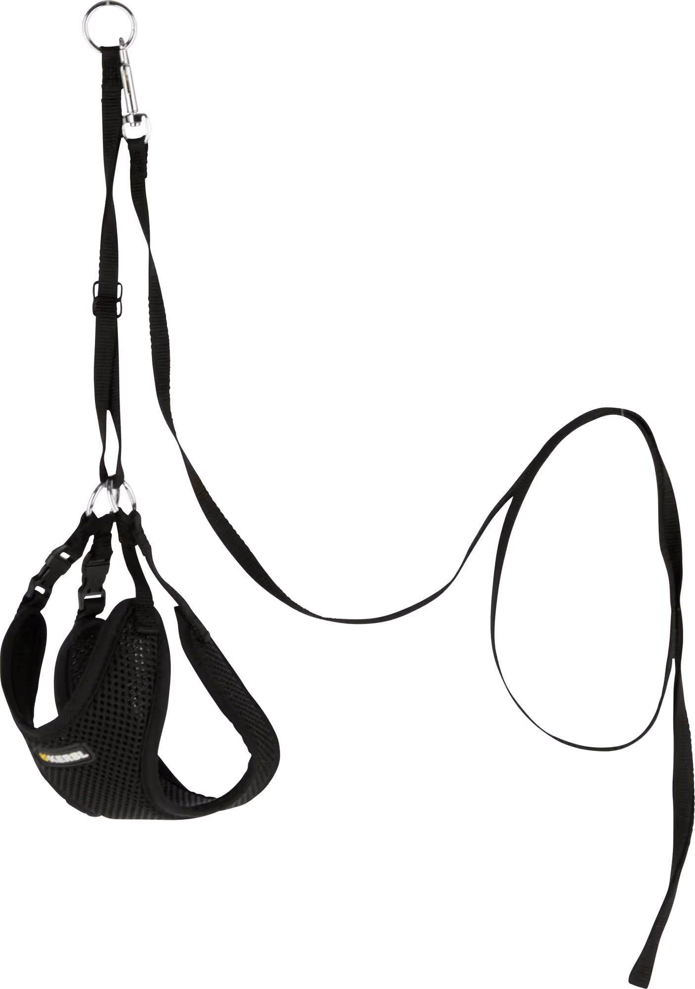 Harnais pour chiots noir, 30-50cm, 10mm