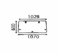 Vitre cabine tacteur Fiat arrière 5111208 Adaptable