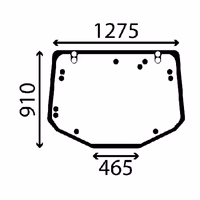 Hayon arrière Valtra V37272300 adaptable