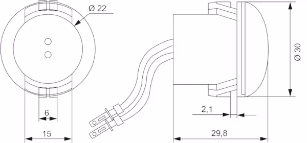 Feu de position à LED, avant Hella