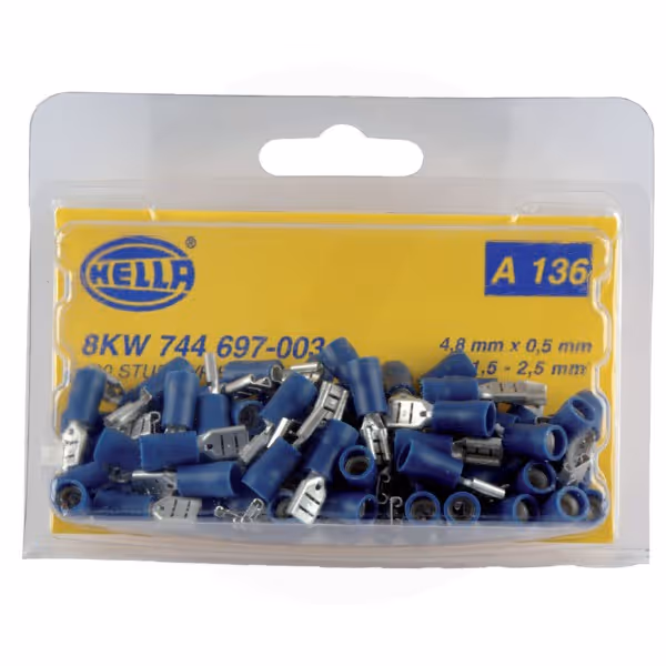 Fiche plate bleue 1,5-2,5 mm²