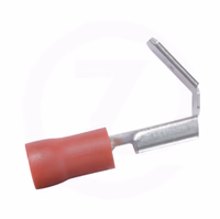 Fiche plate rouge 0,5-1 mm²