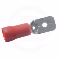 Fiche plate rouge 0,5-1 mm²