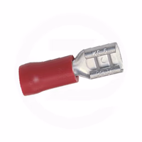 Fiche plate rouge 0,5-1 mm²