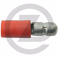 HELLA Fiche ronde - rouge, Ø 4 mm, pour câbles de 0,5 à 1 mm²