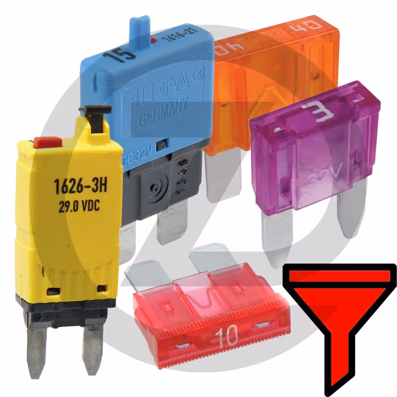HELLA Fusible automatique, standard - 28 V max. / 10 A | rouge | avec déverrouillage manuel