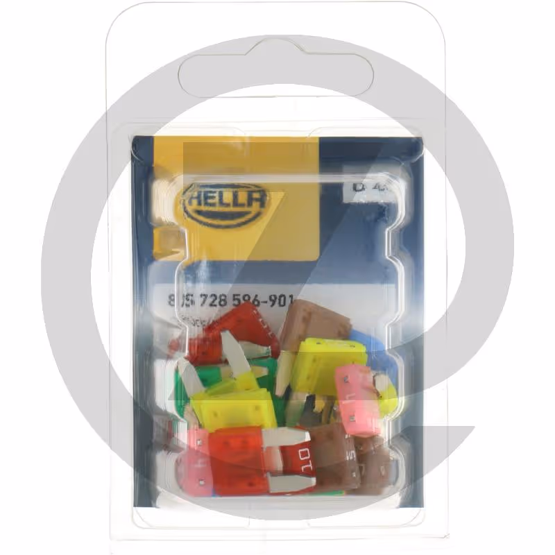 HELLA Fusibles plats, mini - 4 - 30 A | assortiment de 24 pièces