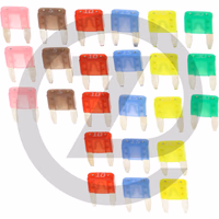 HELLA Fusibles plats, mini - 4 - 30 A | assortiment de 24 pièces