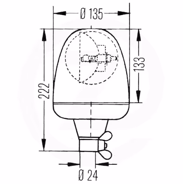 Gyrophare 12V Hella