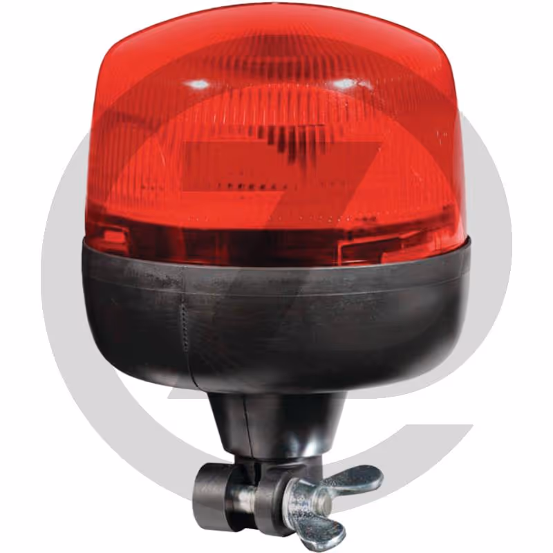 HELLA Gyrophare à LED, rouge, montage flexible - LED | embout de fixation pour tube