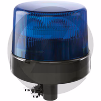HELLA Gyrophare KL 7000, bleu, montage flexibl - LED | embout de fixation pour tube flexible