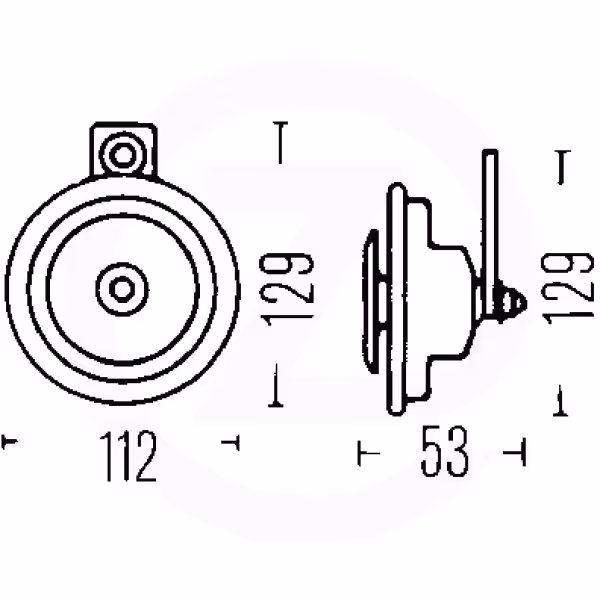 Klaxon 12V Hella