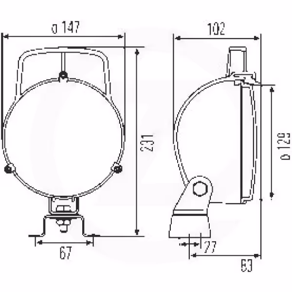 Lampe de travail Hella