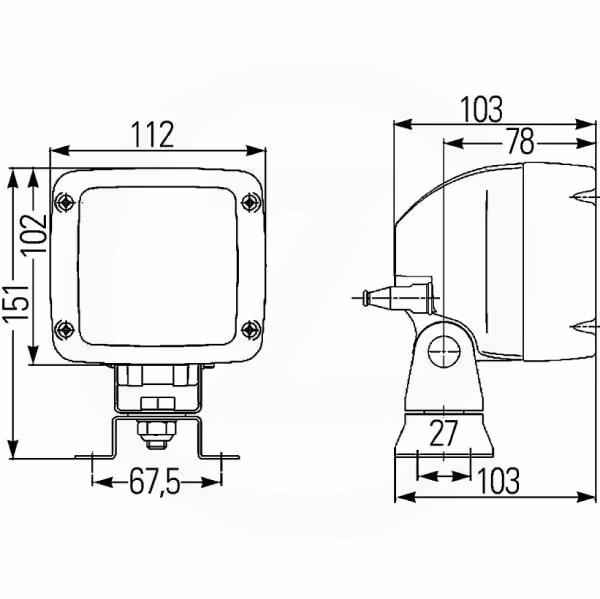 Lampe de travail Ultra Beam Hella