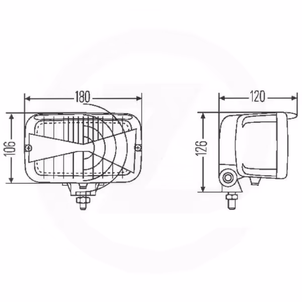 Phare 12V Hella