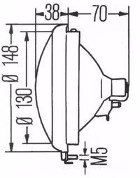 Phare à encastrer Hella