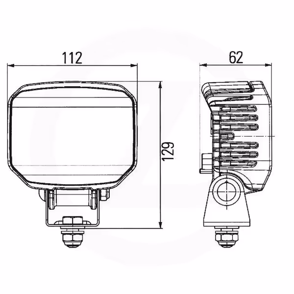Phare de travail PowerBeam 1000 LED Hella