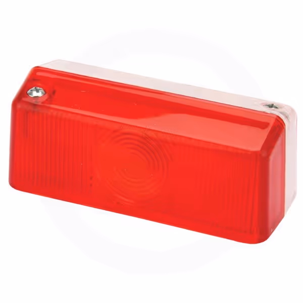 Verre de phare rouge/blanc Hella