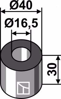 Herder | Entretoise 30x Ø16,5xØ40