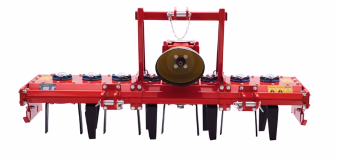 Herse rotative Delmorino rotex L 120 cm avec rouleau cage