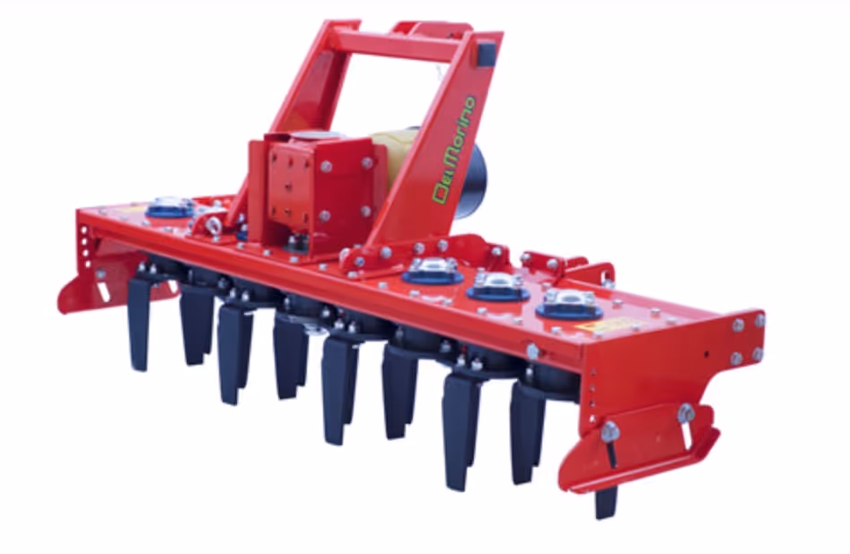 Herse rotative Delmorino rotex L 120 cm avec rouleau cage