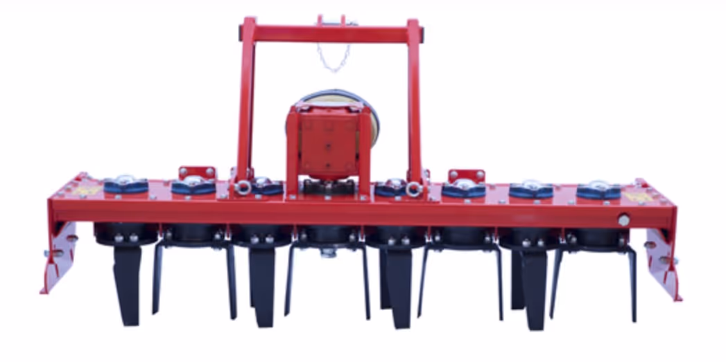 Herse rotative Delmorino rotex L 120 cm avec rouleau cage