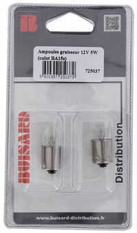 HF- 2 LAMPES 12V 5W BA 15S