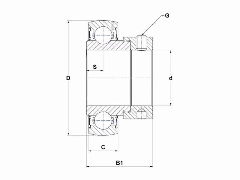 Insert Roulement à Billes NTN SNR (ES205)