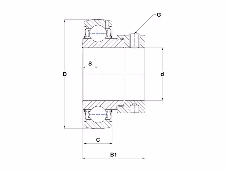 Insert Roulement à Billes NTN SNR (ES209)