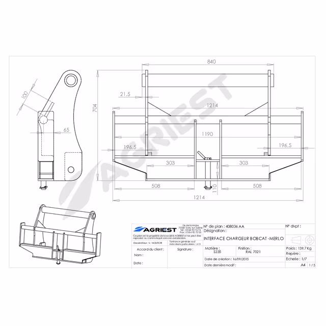 Interface chargeur bobcat-merlo