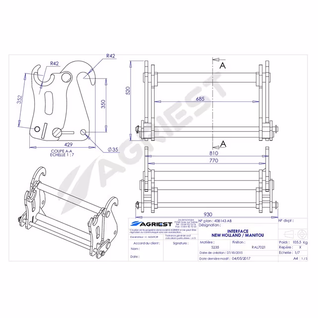 Interface chargeur new holland-manitou