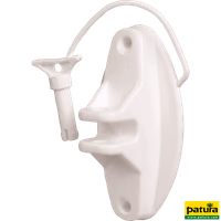 Isolateur à cheville blanc corde, fil de clôture permanente, Hippowire, les 25