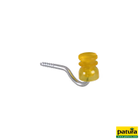 Isolateur à rainure en plastique CELLIDOR, filetage à bois, jaune, les 25