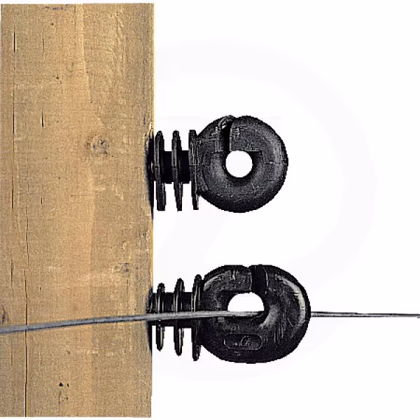 Isolateur à vis BS bois à fixer sur piquets en bois 