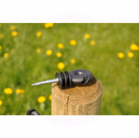 Isolateur à vis BS bois à fixer sur piquets en bois 