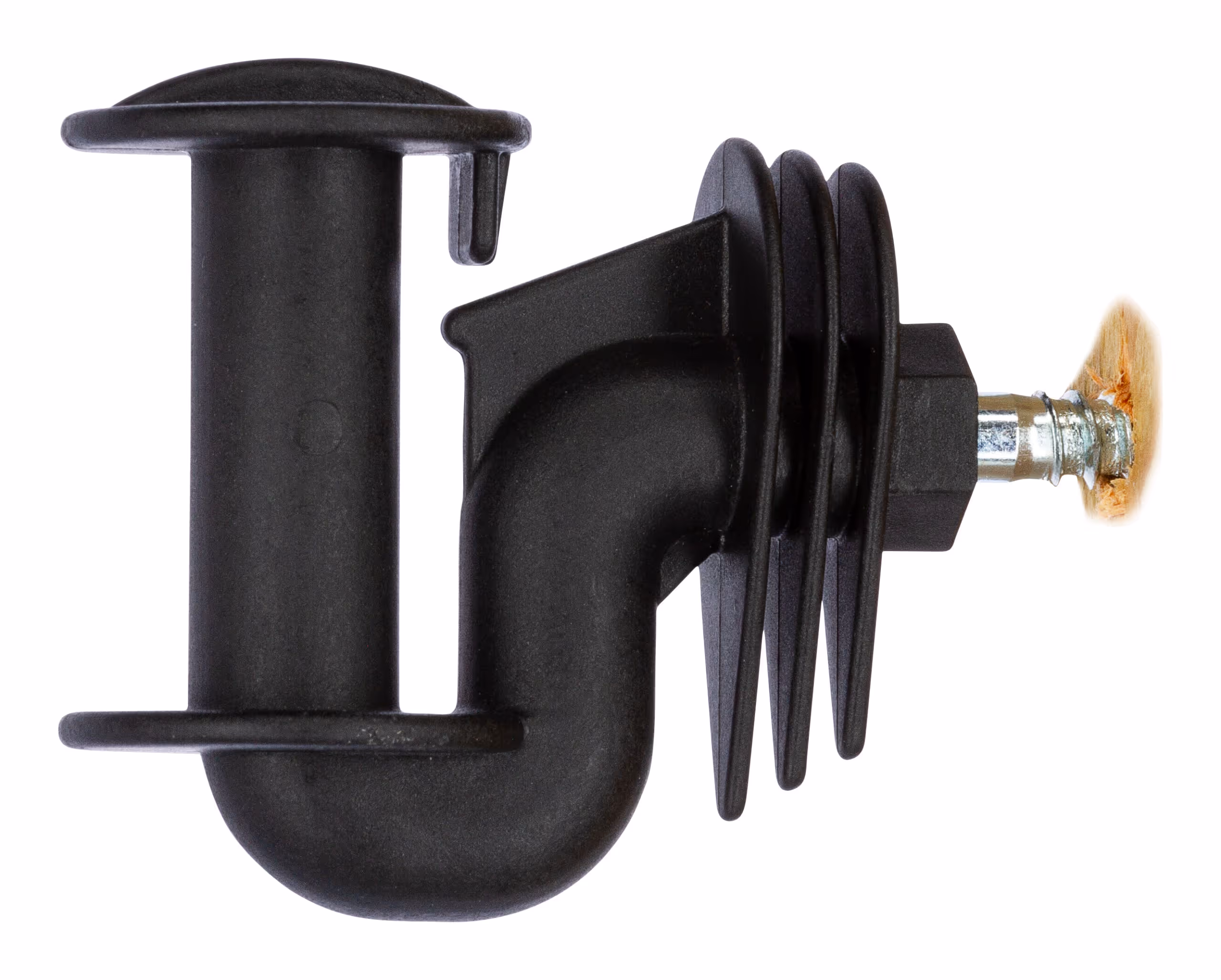 Isolateur angle ruban Cavallo noir, jusqu'à 40mm, 8pcs