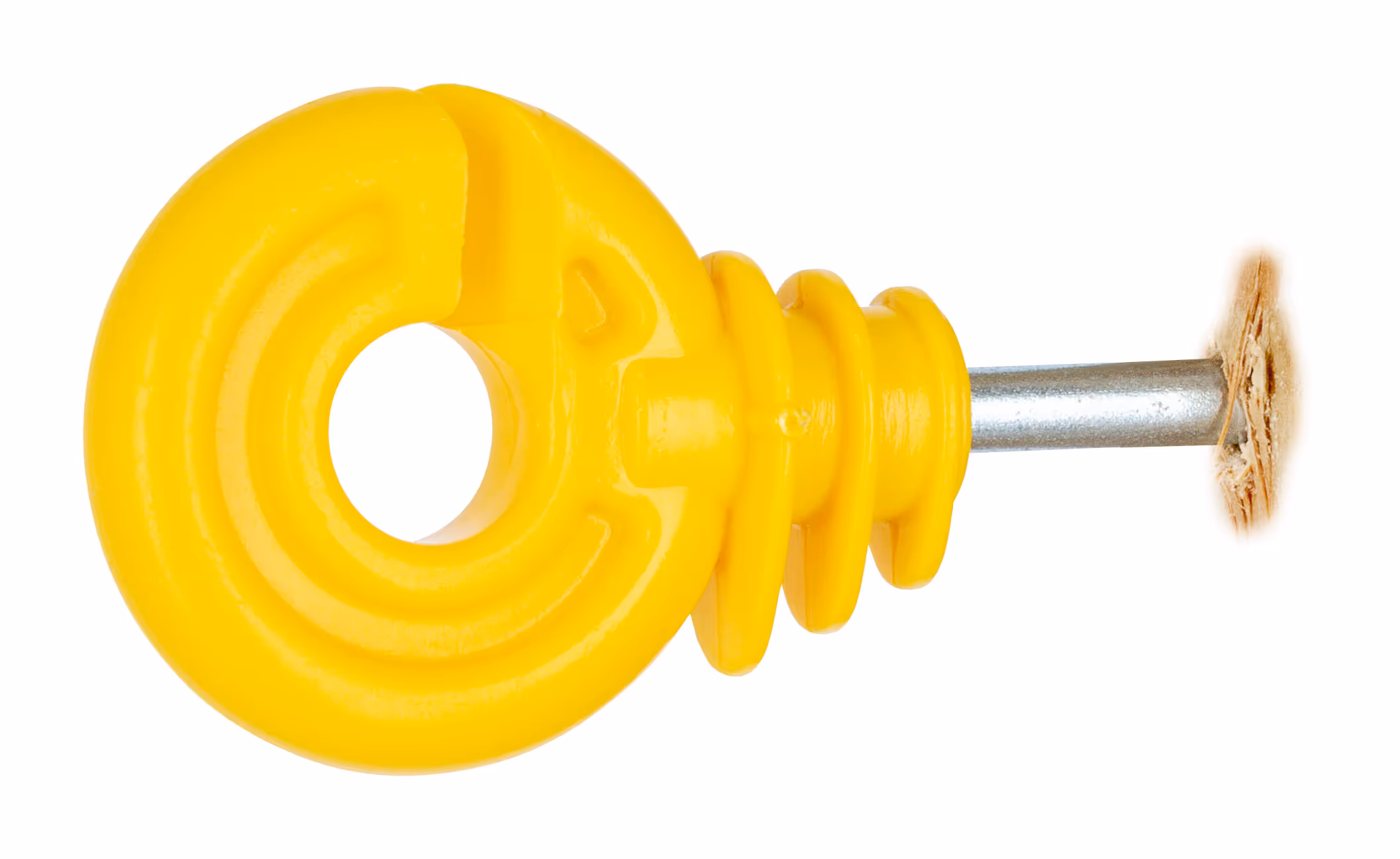Isolateur annulaire jaune, vis 5mm,  sachet de 25