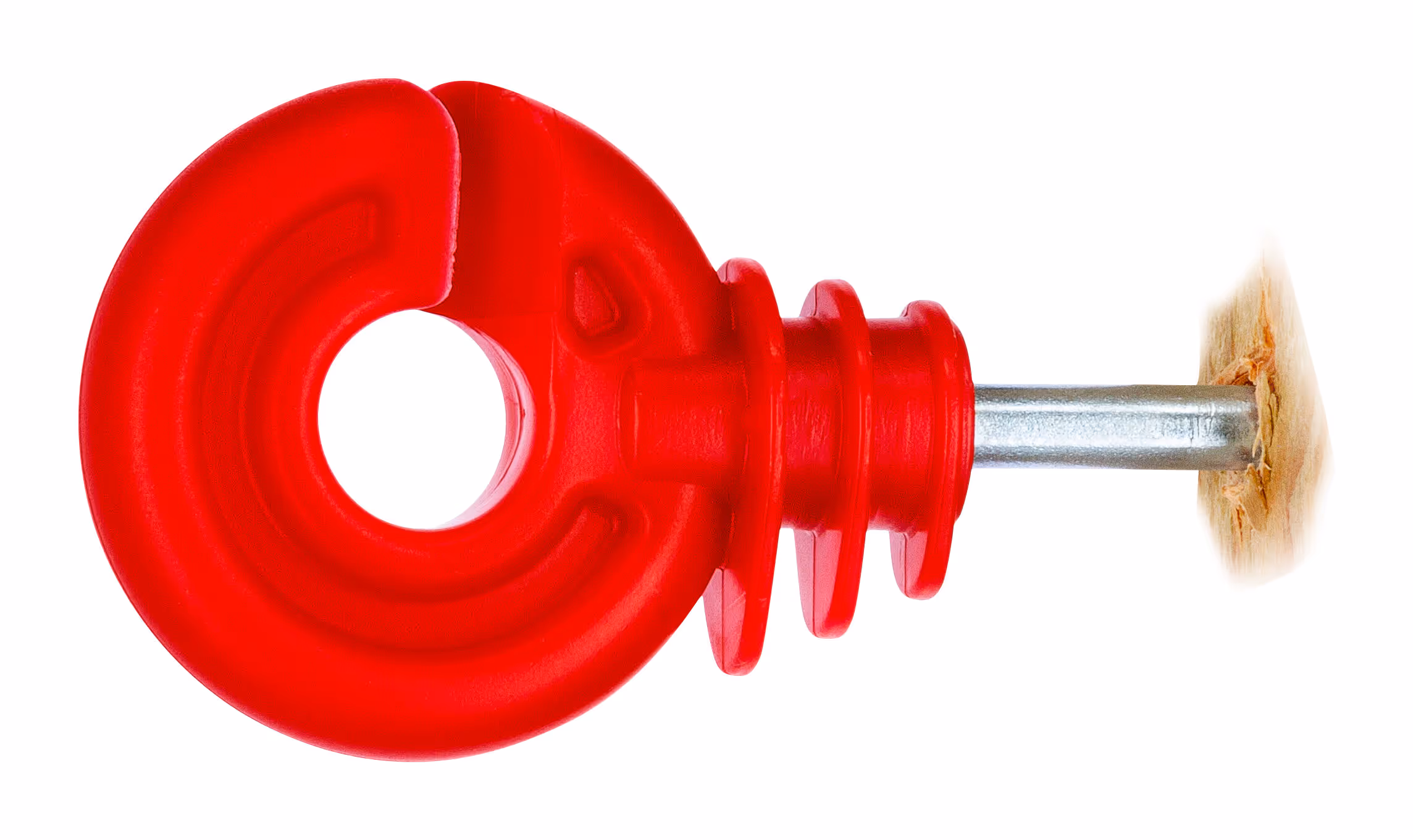 Isolateur annulaire rouge, vis 5mm, 50pcs