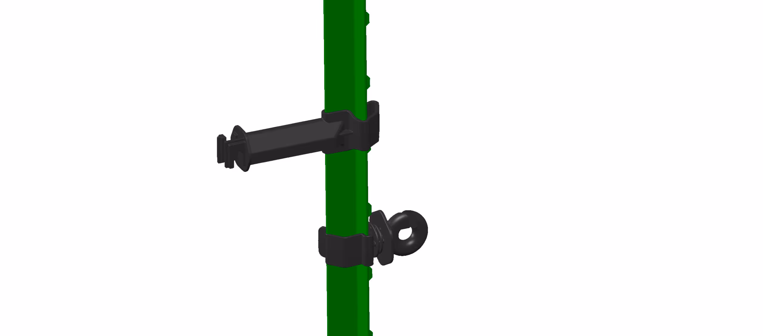 Isolateur annulaire T-Post noir, 25pcs