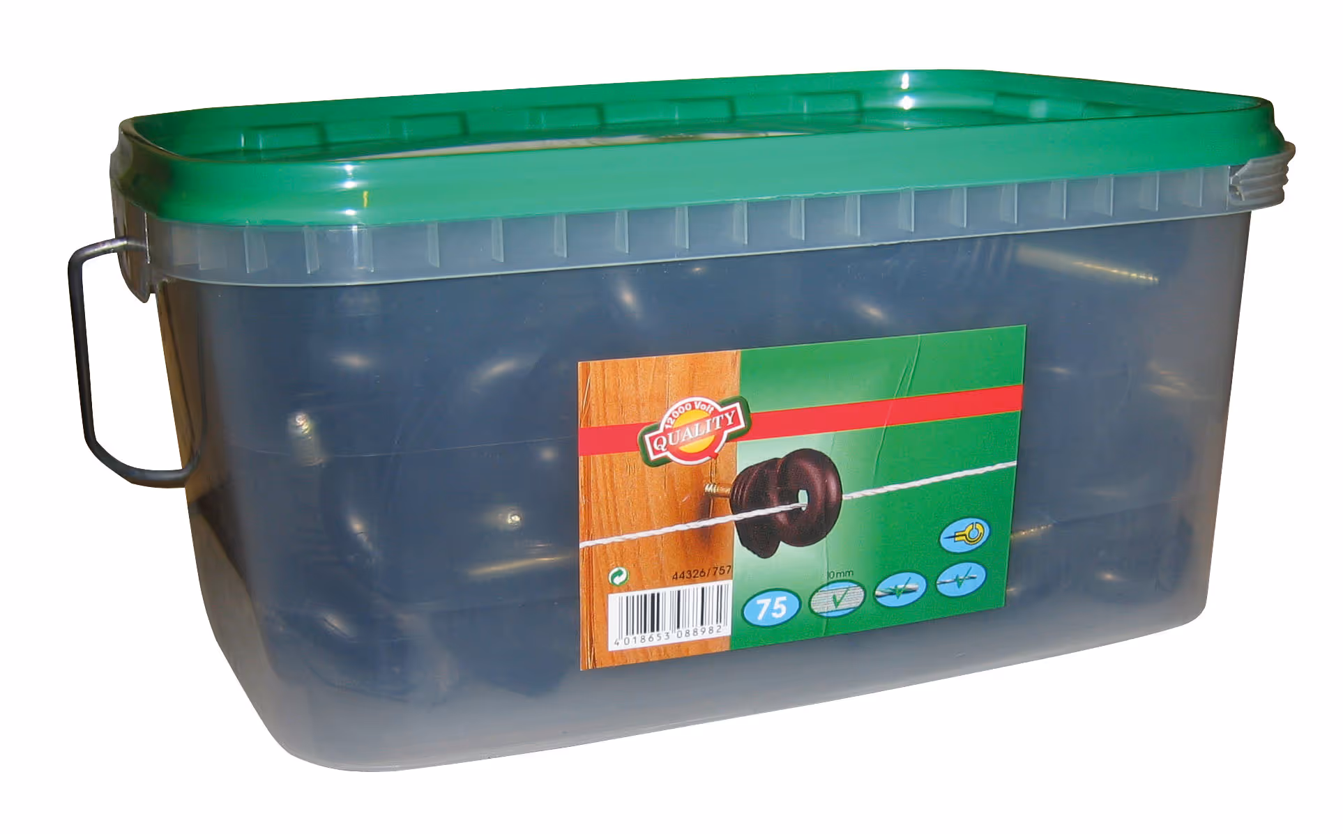 Isolateur Big vis noir à crochet sac de 25