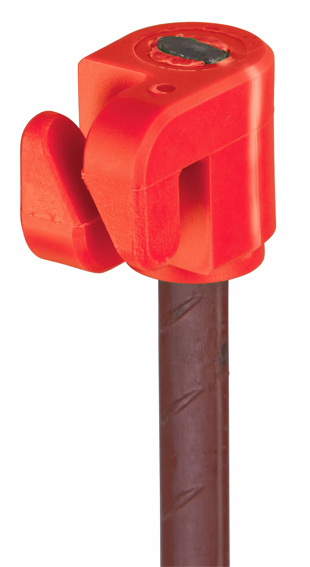 Isolateur choc rouge, piquet oval