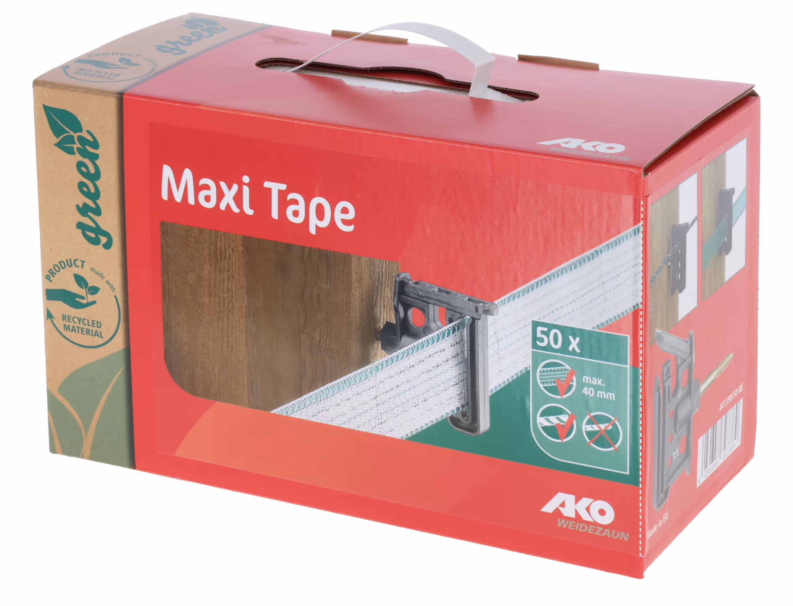 Isolateur clip MAXI Tape recyc pr ruban + cordel. supp. 6 mm