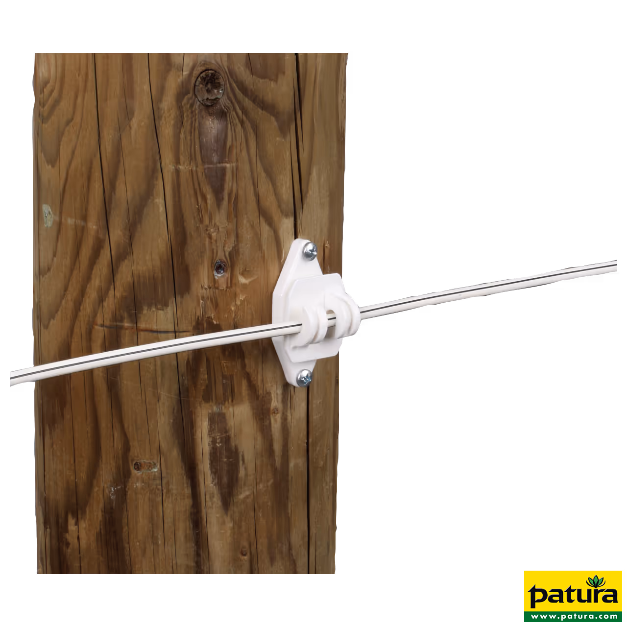 Isolateur cloture permanente pour cordes et fils HippoWire, blanc, les 25