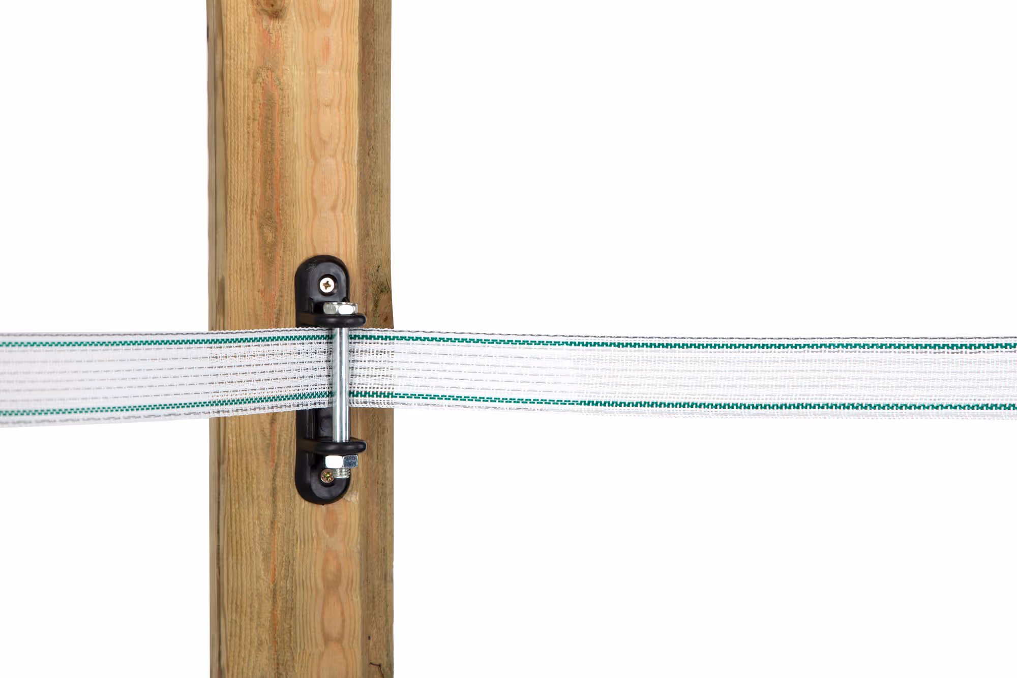 Isolateur d'angle ruban 60 mm pour piquets bois 