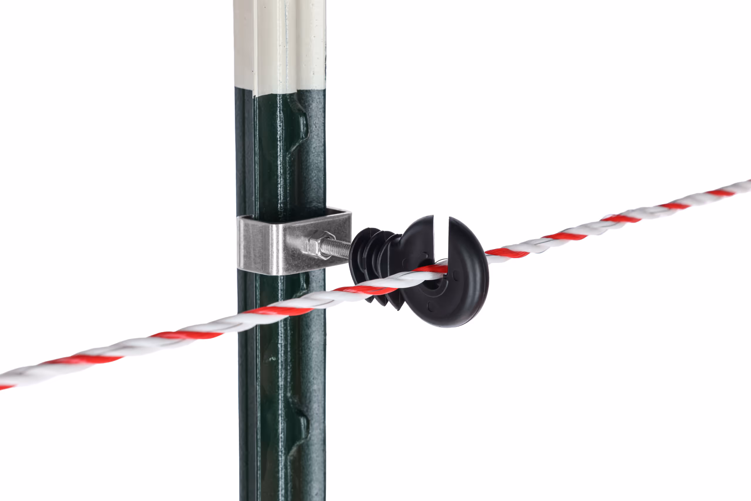 Isolateur d'angle T-Post noir, 4pcs, corde/ruban/fil