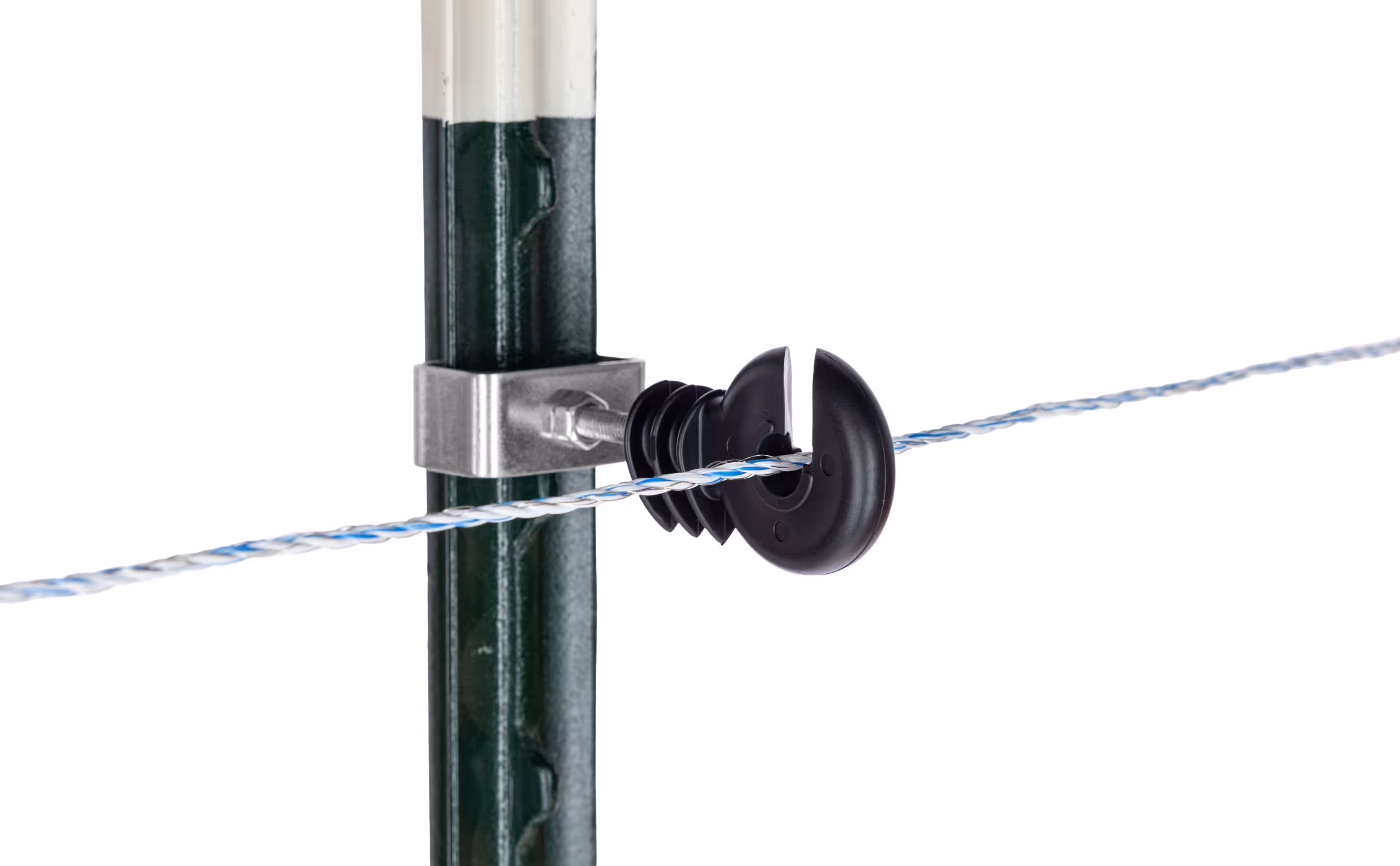 Isolateur d'angle T-Post noir, 4pcs, corde/ruban/fil