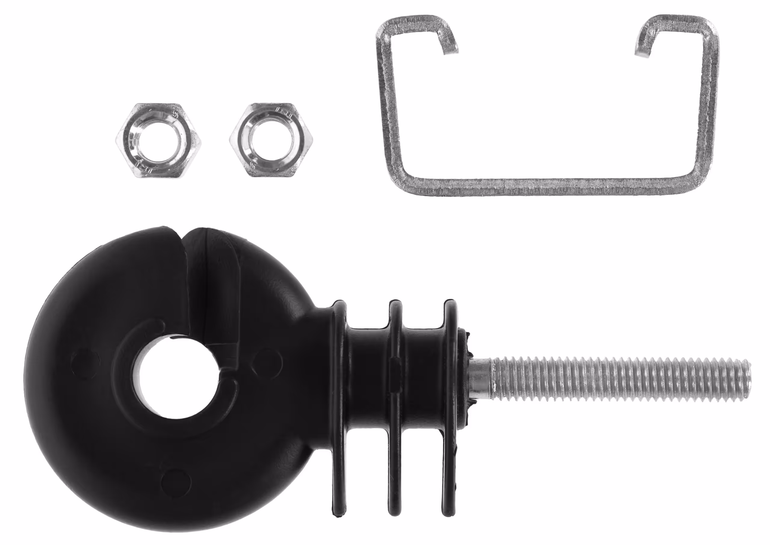 Isolateur d'angle T-Post noir, 4pcs, corde/ruban/fil